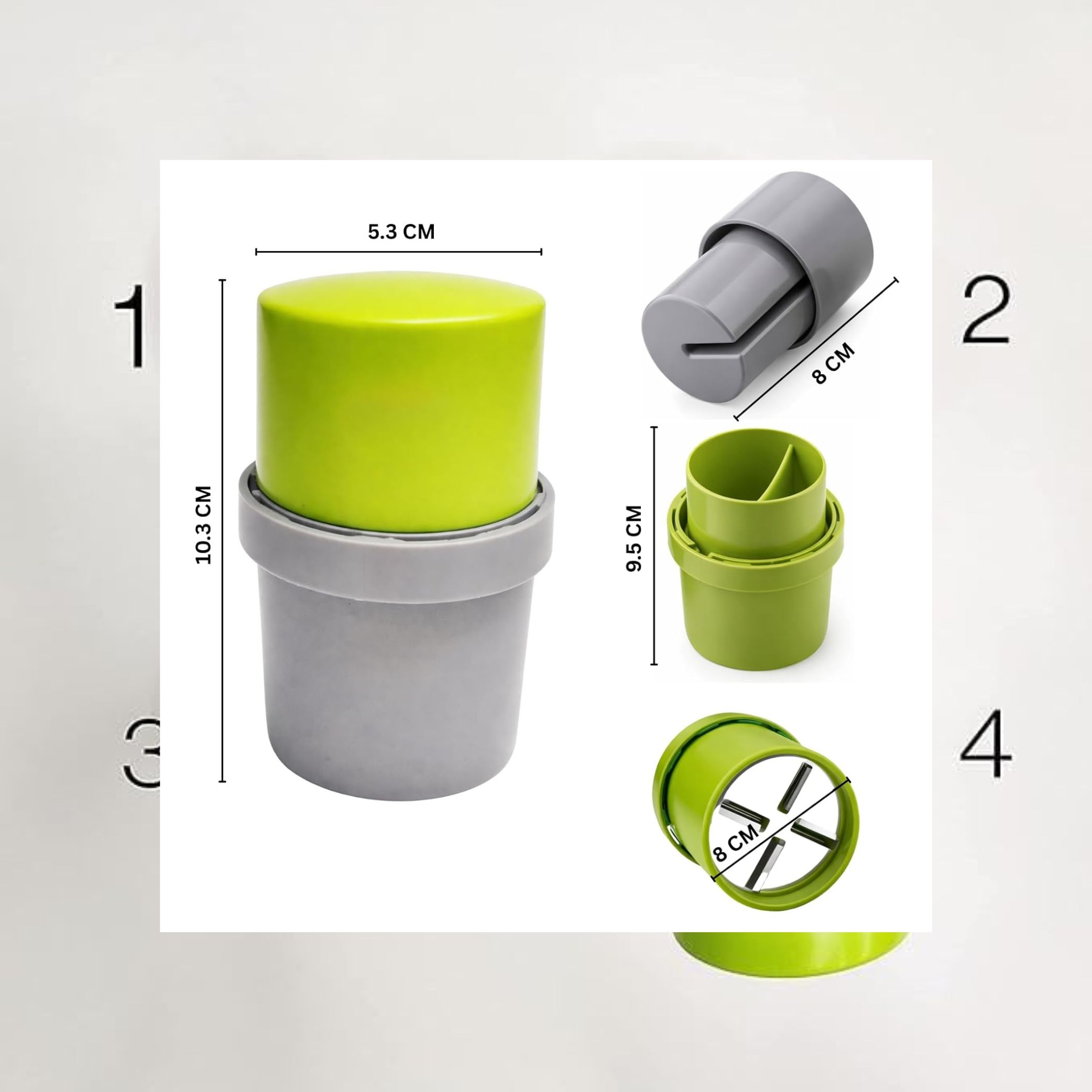 Solitude Dry Fruit Cutter, Slicer, Grinder, Chocolate Cutter and Butter Slicer with 3 in 1 Blade Kitchen Tools, Gadgets for Almonds, Cashews etc (Stainless Steel, 1 Piece)