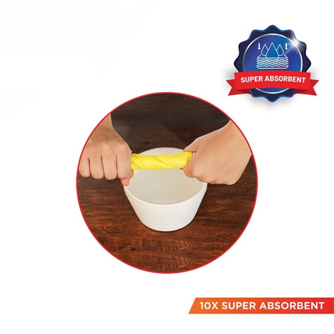 Gala Sponge Wipe for Kitchen, Kitchen Cleaning Sponge,Biodegradable Cellulose Material for Kitchen and Home Cleaning (5 Pcs Pack)