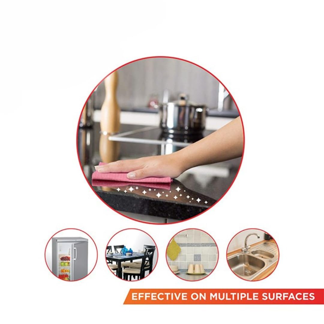 Gala Sponge Wipe for Kitchen, Kitchen Cleaning Sponge,Biodegradable Cellulose Material for Kitchen and Home Cleaning (5 Pcs Pack)